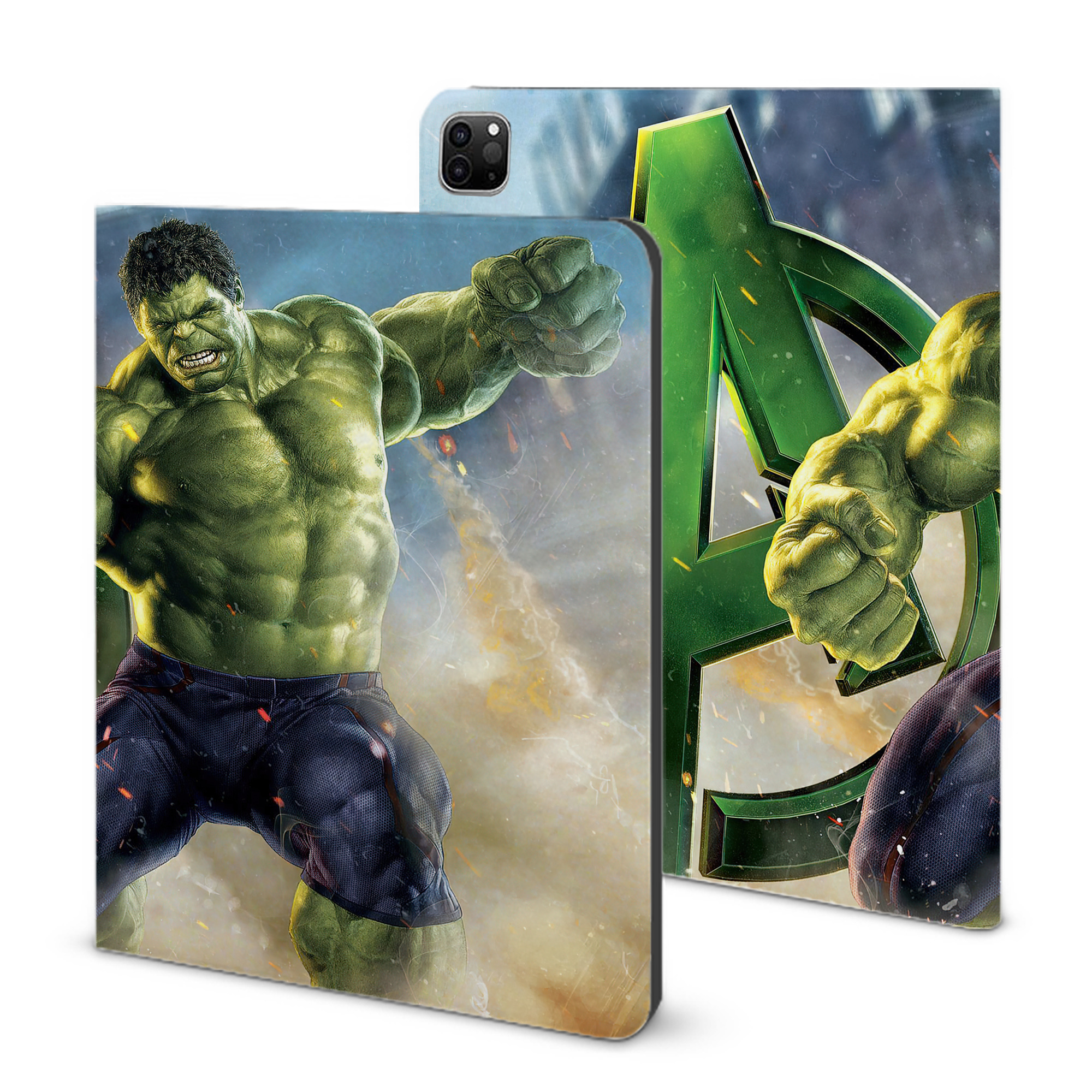 （画像用） アベンジャーズ The Avengers IPad ケース ブック型 PUレザー TPU 耐衝撃 軽量 薄型 ペン収納なし 全面保護 IPad 各モデル対応